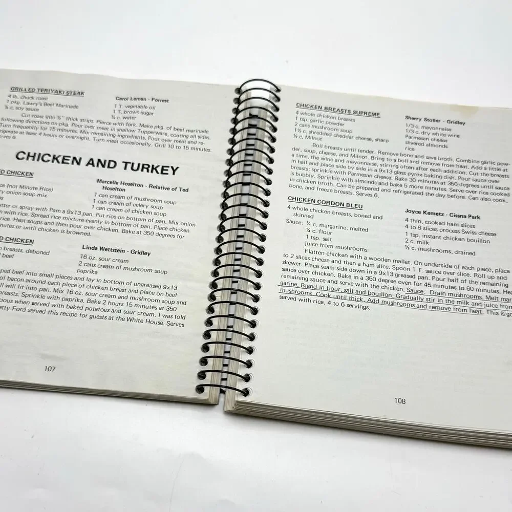 Fairbury Illinois Fairview Haven Cookbook Community Recipes Vintage 1980s 1990s
